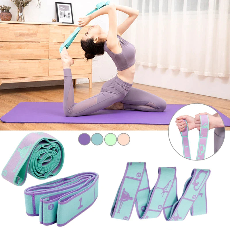 Yoga Ligament Stretching Belt, Break Resistant Size Adjustable Segmented  Ligament Stretching Belt Yoga Stretching Belt for Women Men